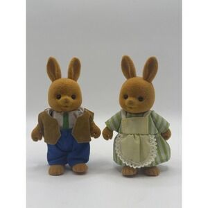 Sylvanian Families Rabbit Parents Figures Calico Critters Adult Bunny Couple